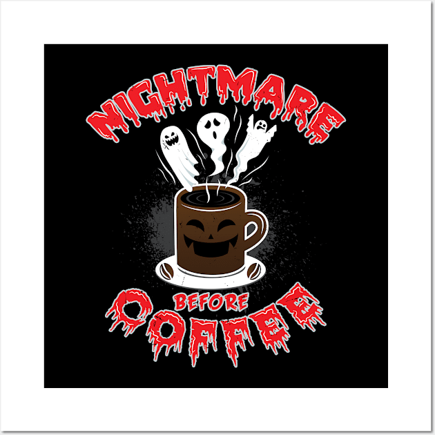 Nightmare Before Coffee Wall Art by lando218